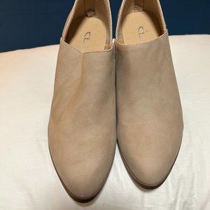 Brown Suede Low Heeled boots